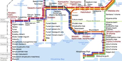Jr hiroshima station kaart