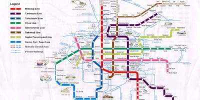 Hiroshima spoor kaart